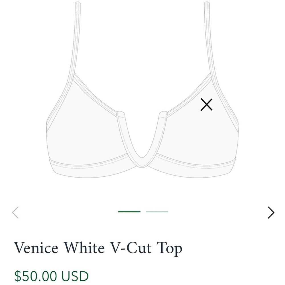 Boutine LA Venice White V-Cut top